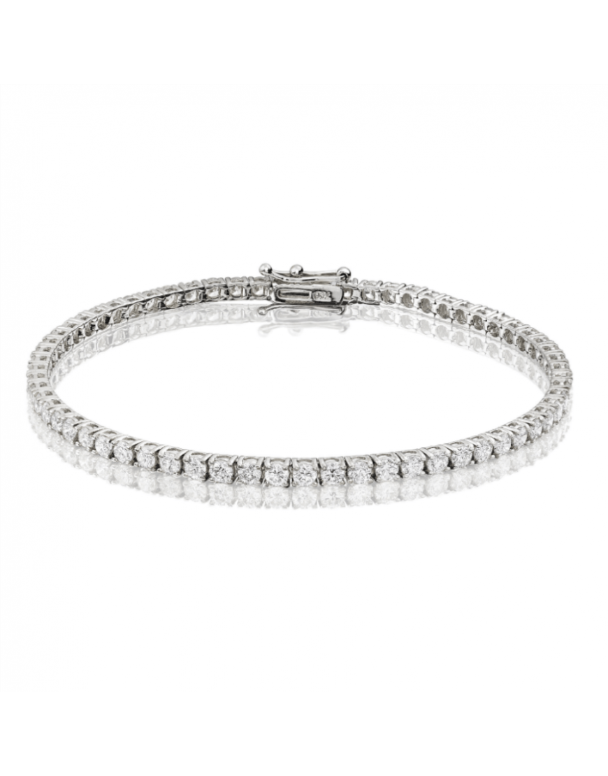 4ct Diamond Tennis Bracelet In 18ct White Gold